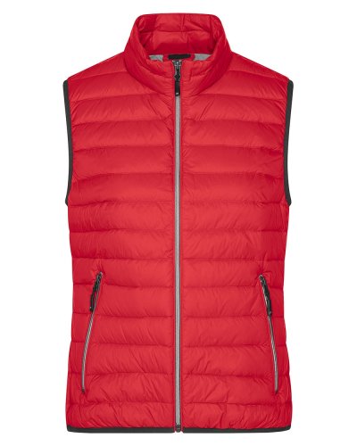 Ladies' Down Vest Red/Silver