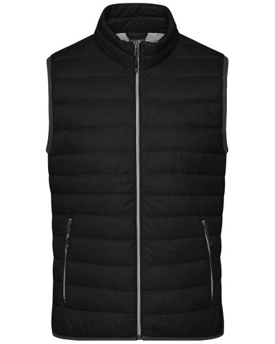 Men's Down Vest Black/Silver