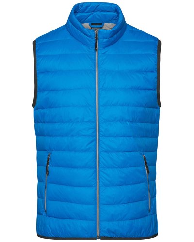 Men's Down Vest Cobalt/Silver