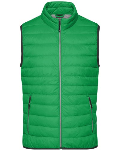 Men's Down Vest Fern-Green/Silver