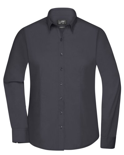 Camicia Longsleeve Poplin donna Carbon