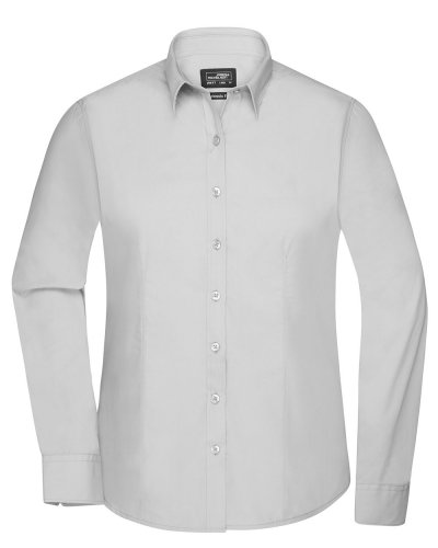 Camicia Longsleeve Poplin donna Light Grey