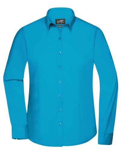 Camicia Longsleeve Poplin donna Turquoise