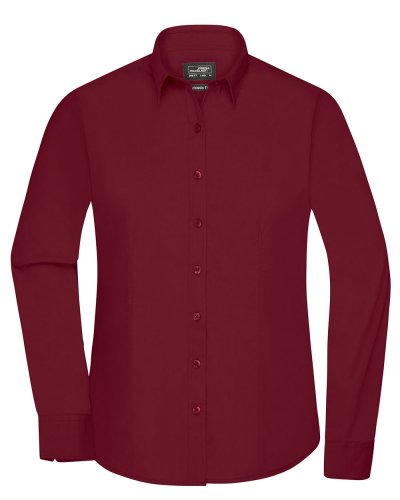 Camicia Longsleeve Poplin donna Wine