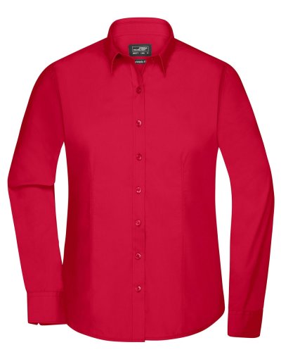 Camicia Longsleeve Poplin donna Red