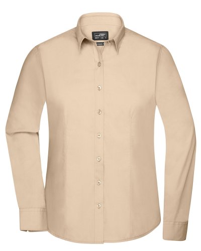 Camicia Longsleeve Poplin donna Stone