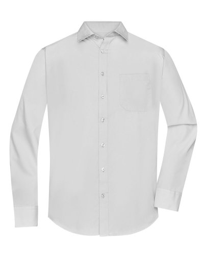 Camicia Longsleeve Poplin uomo Light Grey