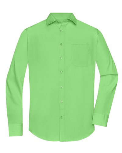 Camicia Longsleeve Poplin uomo Lime Green