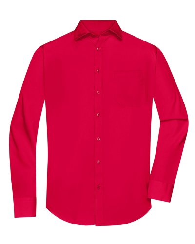 Camicia Longsleeve Poplin uomo Red