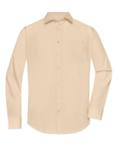 Camicia Longsleeve Poplin uomo Stone