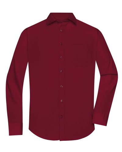 Camicia Longsleeve Poplin uomo Wine