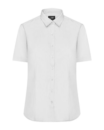 Ladies' Shirt Shortsleeve Poplin White