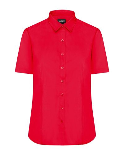 Ladies' Shirt Shortsleeve Poplin Tomato