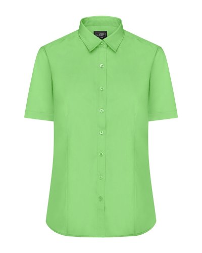 Ladies' Shirt Shortsleeve Poplin Lime Green