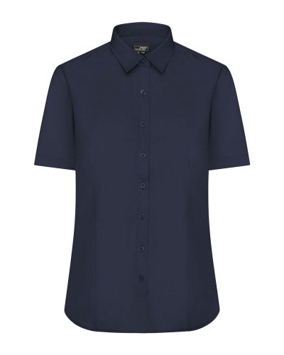 Ladies' Shirt Shortsleeve Poplin Navy