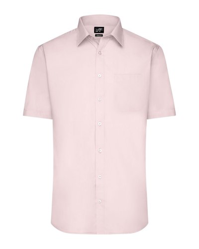 Men's Shirt Shortsleeve Poplin Light-Pink