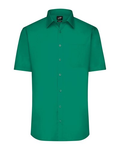 Men's Shirt Shortsleeve Poplin Irish Green