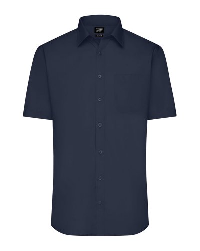 Men's Shirt Shortsleeve Poplin Navy