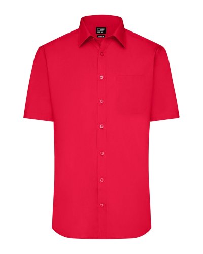 Men's Shirt Shortsleeve Poplin Tomato