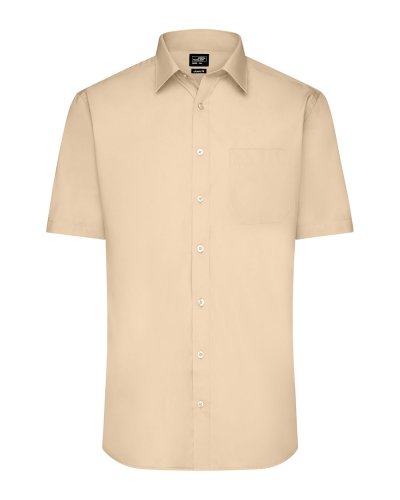 Men's Shirt Shortsleeve Poplin Stone