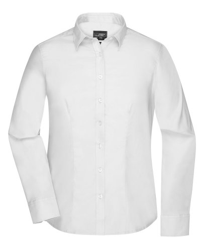 Camicia Longsleeve in micro Twill White