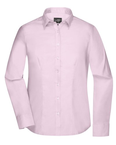 Camicia Longsleeve in micro Twill Light-Pink