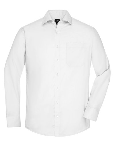 Camicia Longsleeve Micro-Twill uomo White