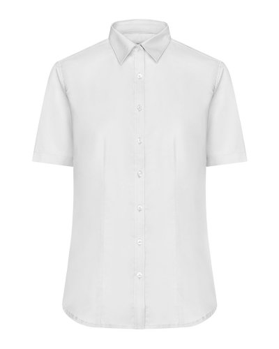 Camicia Shortsleeve micro twill donna White
