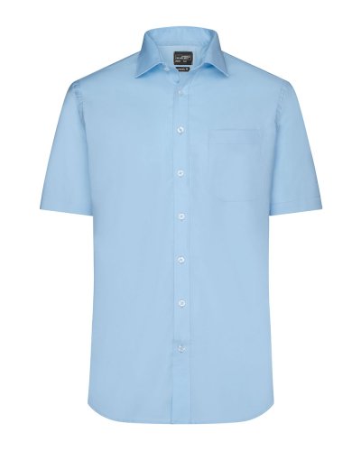 Camicia Shortsleeve Micro-Twill Uomo Light Blue