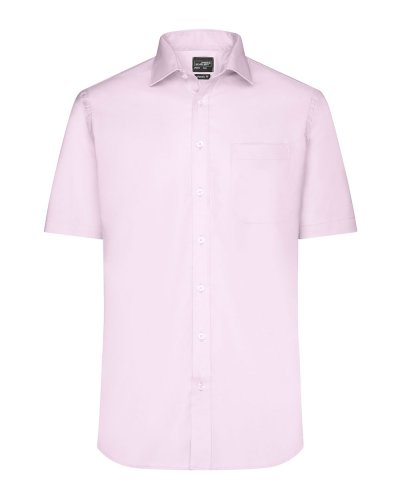 Camicia Shortsleeve Micro-Twill Uomo Light-Pink