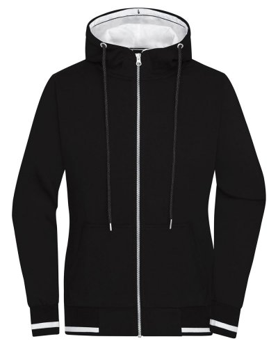 Ladies' Club Sweat Jacket Black/White
