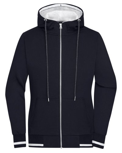 Ladies' Club Sweat Jacket Navy/White