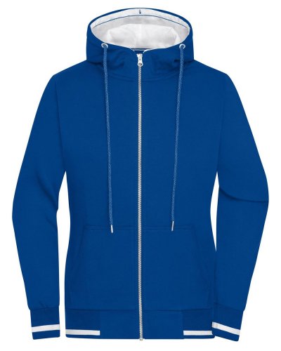 Ladies' Club Sweat Jacket Royal/White