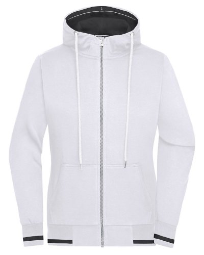 Ladies' Club Sweat Jacket White/Navy