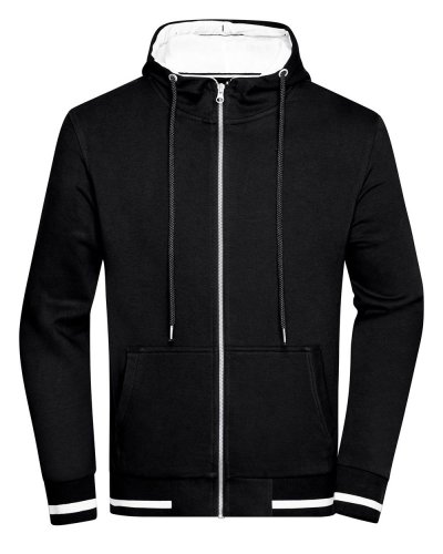 Men's Club Sweat Jacket Black/White