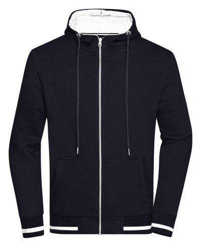 Men's Club Sweat Jacket Navy/White