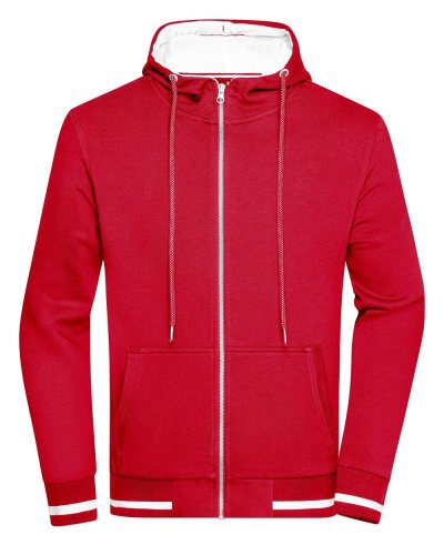 Men's Club Sweat Jacket Red/White