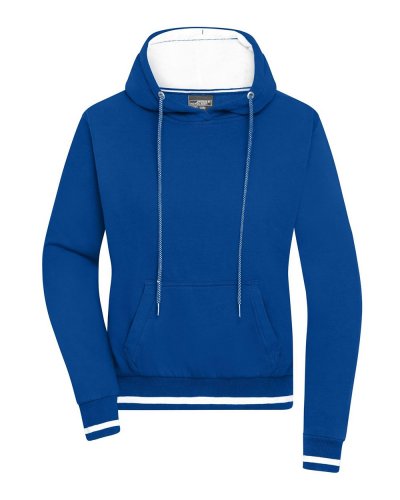 Ladies' Club Hoody Royal/White