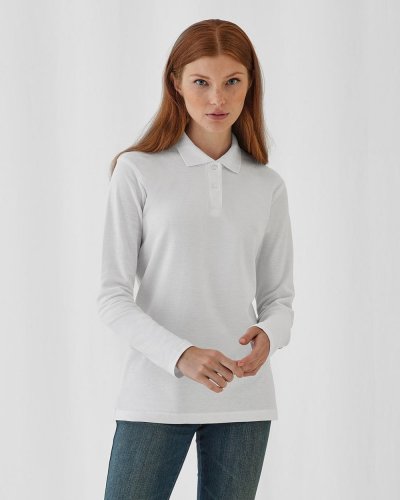 Polo donna maniche lunghe