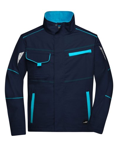 Workwear Jacket - Color Navy/Turquoise