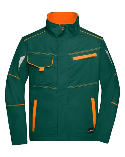 Workwear Jacket - Color Dark-Green/Orange