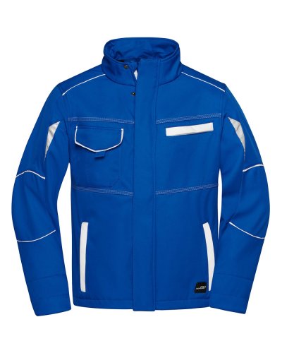 Workwear Softshell Jacket - Color Royal/White