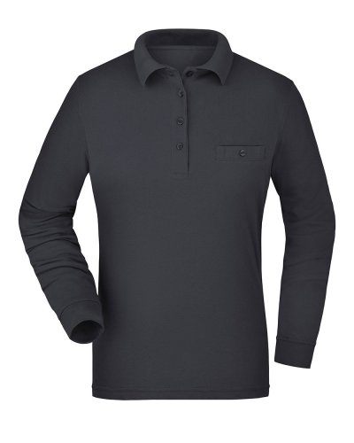 Polo manica lunga da lavoro Pocket Long Sleeve Carbon