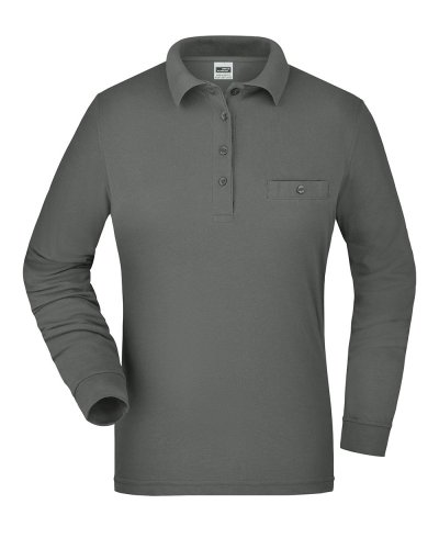 Polo manica lunga da lavoro Pocket Long Sleeve Dark Grey