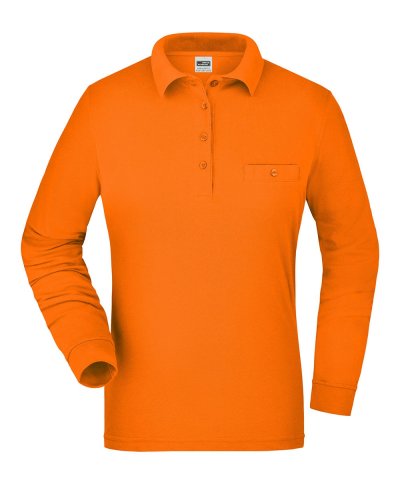 Polo manica lunga da lavoro Pocket Long Sleeve Orange
