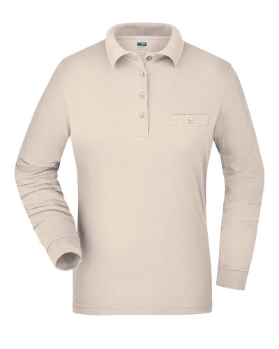 Polo manica lunga da lavoro Pocket Long Sleeve Stone