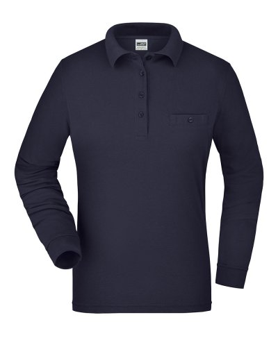 Polo manica lunga da lavoro Pocket Long Sleeve Navy