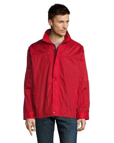 Giacca antivento foderata Rosso