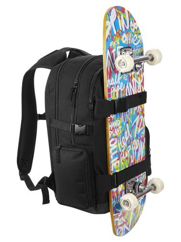 Old School Boardpack zaino 17", 23L, laptop e tasche zip