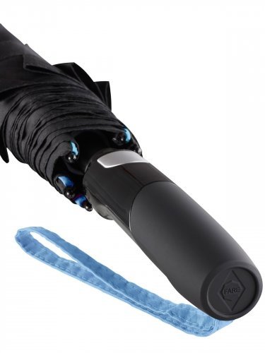 Ombrello FARE Seam nero, apertura automatica, 115 cm, manico soft